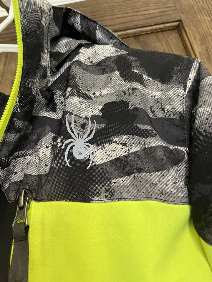 Spyder Winter Coat Yellow and Black SZ 14 - Image 2 of 4