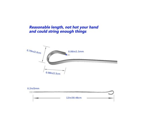 Purr-fecto Kabob Spieße flach Metall BBQ Grillspieß 12" Grillspieße Set - Bild 7 von 10