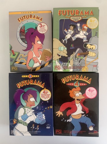 Futurama Complete Seasons 1, 2, 3, 4 *GC 4x Box Sets DVD 2000 Region 4, 15 disc - Picture 3 of 16