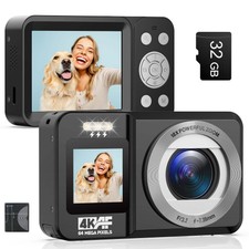 4K UHD Digitalkamera Dual Bildschirme, 18X Di...