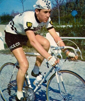 Vintage 1966-67 Peugeot Michelin Eddy Merckx Era cycling jersey