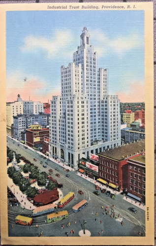 c1940s Lot of 8 Providence, Rhode Island ~ Vintage Linen RI Postcards - Picture 2 of 10