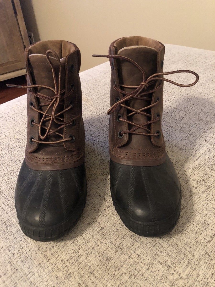 Sorel Cheyanne II Mens Waterproof Leather Duck Boots Brown NM2575-224 Size 8 Sorel Men main image 4