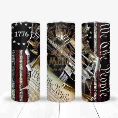 Stainless Steel Tumbler, Gift For Him, Father's Day, Patriotic Cup, Gift Idea