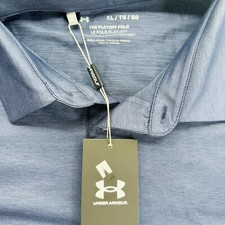 Under Armour Mens Playoff Polo Shirt Short Sleeve Blue New XL