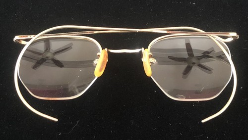 VINTAGE B&L GOLD FILLED EYEGLASS Frames 1/10 12K YGF Octagon Lenses - 4 7/16” - Picture 4 of 14