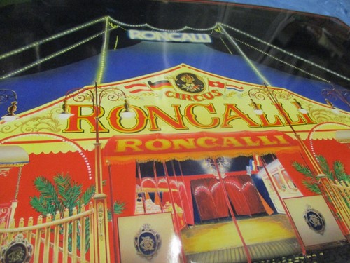 Blechschild Circus Roncalli , Zirkus Reklame , Magnettafel + 6 Figuren , Deko