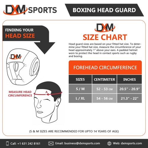 Boxing Head Guard DXM SPORTS Head Gear Protection for Martial Arts, MMA Training - Picture 10 of 82