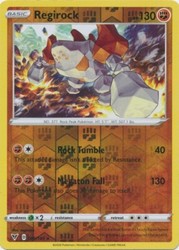 Regirock 089/185 Vivid Voltage Reverse Holo