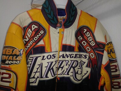 Authentic Jeff Hamilton LA Lakers leather championship jackets