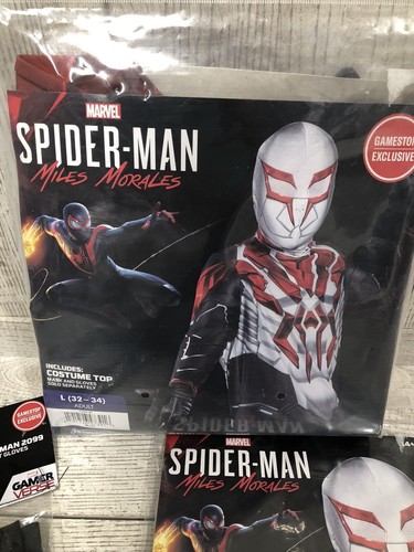 2099 Miles Morales Spider-Man Disfraz Jugador Verso Adulto Grande 32-34 Spider-Man - Imagen 4 de 5