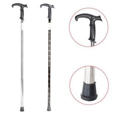 Bastone Da Passeggio Per Anziani Disabili lunghezza 90cm idea Nero e argento