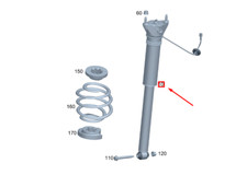 MERCEDES-BENZ GLA H247 Stoßdämpfer hinten A2473207304 NEU ORIGINAL