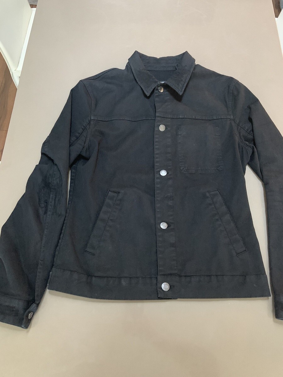$495 Helmut Lang Worker Chore Jacket Stretch Twill Distressed