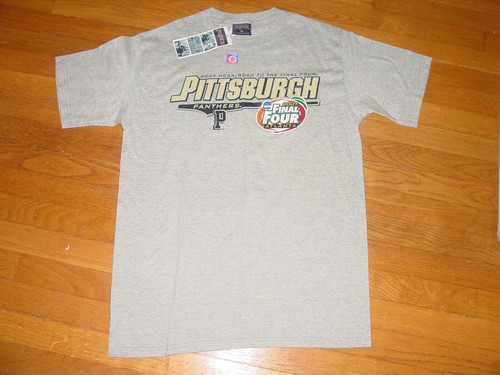 T-shirt vintage PITT PANTHERS 2007 FINAL FOUR NCAA NCAA BASKET NUOVA MEDIA - Foto 6 di 8