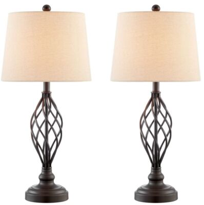 Lite Source LS-238422PK Clayne 2-Pack Table Lamp Set