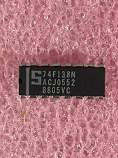74F138N IC DECODER DEMUX 3-8 16 PIN DIP SIGNETICS (LOT OF 5)