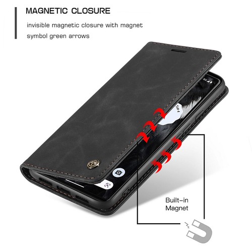 For Google Pixel 7/7 Pro Case Magnetic PU Leather Card Slots Wallet Stand Cover - Picture 3 of 18