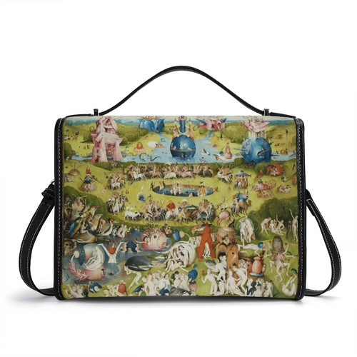 Hieronymus Bosch Garden of Earthly Delights Genuine Leather Handbag Pocketbook - Picture 7 of 12
