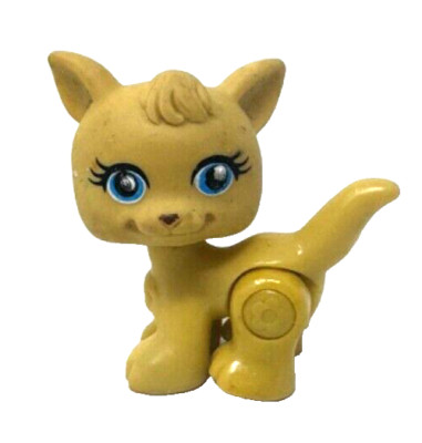 Polly Pocket Sparklin Pet Katze Tiere von Mattel mit Glitzeraugen 2007