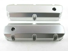 Ford 289-302-351 Fabricated Aluminum Tall Valve Cover Set Clear Ano E41341CA
