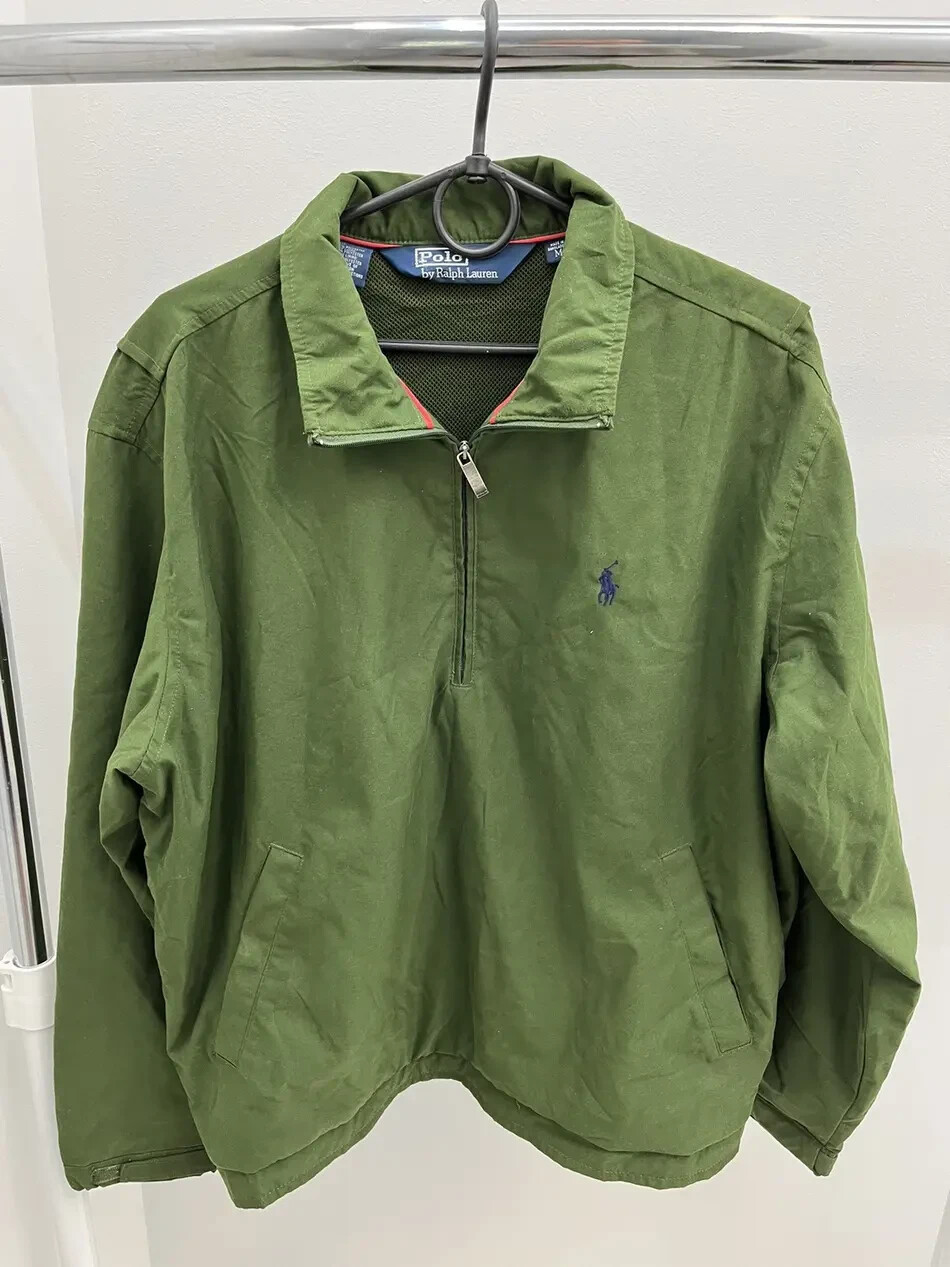Polo Ralph Lauren 1/4 Zip Nylon Jacket Size M