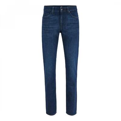 Hugo Boss Delaware 3-1+ Blue Washed Slim Fit Jeans 419 50449650