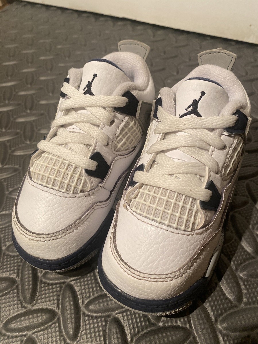 Nike Air Jordan Retro IV 4 TD Midnight Navy Baby Toddler