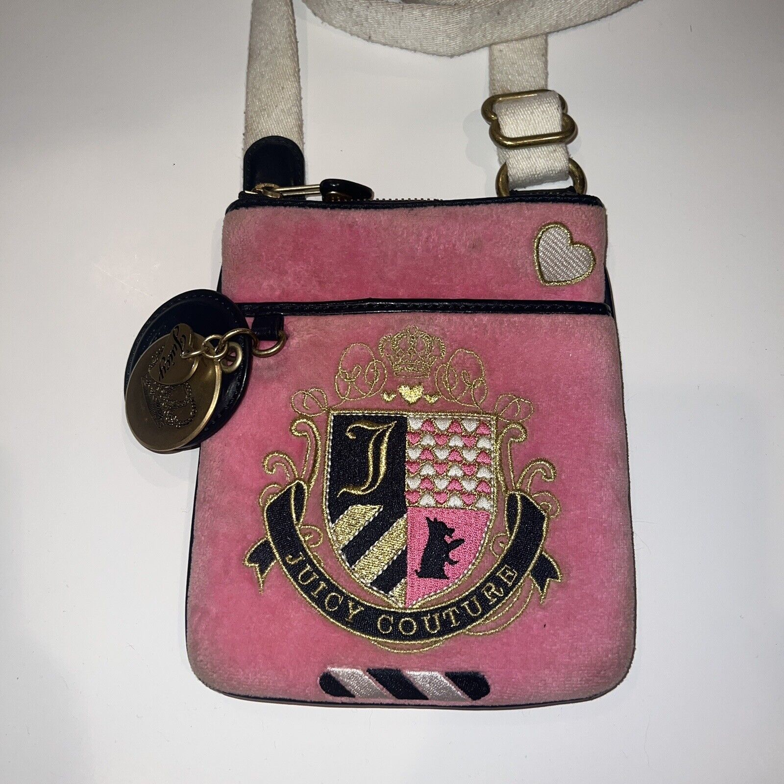 Pink Juicy Couture Crossbody Bag Purse Vintage Y2… - image 3