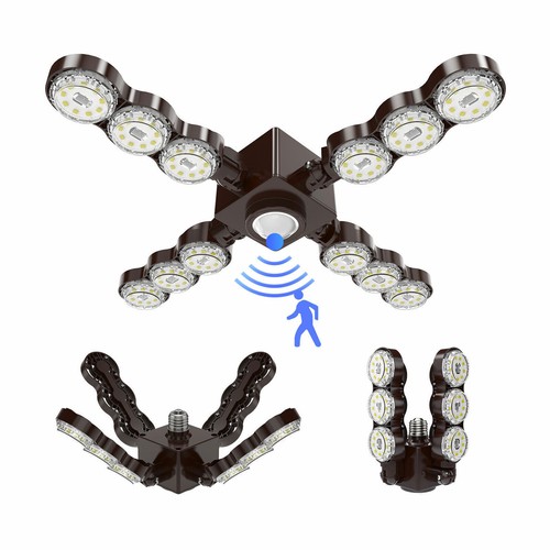 SANSI 6000LM LED Garage Light Motion Sensor 480W Equiv. Warehouse Bright Light - Picture 1 of 8