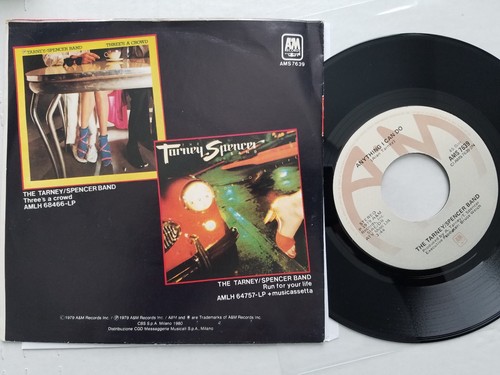 THE TARNEY / SPENCR BAND - Cathy's Clown / Anything I can Do 1979 ITALY 7" P/S - Picture 2 of 2