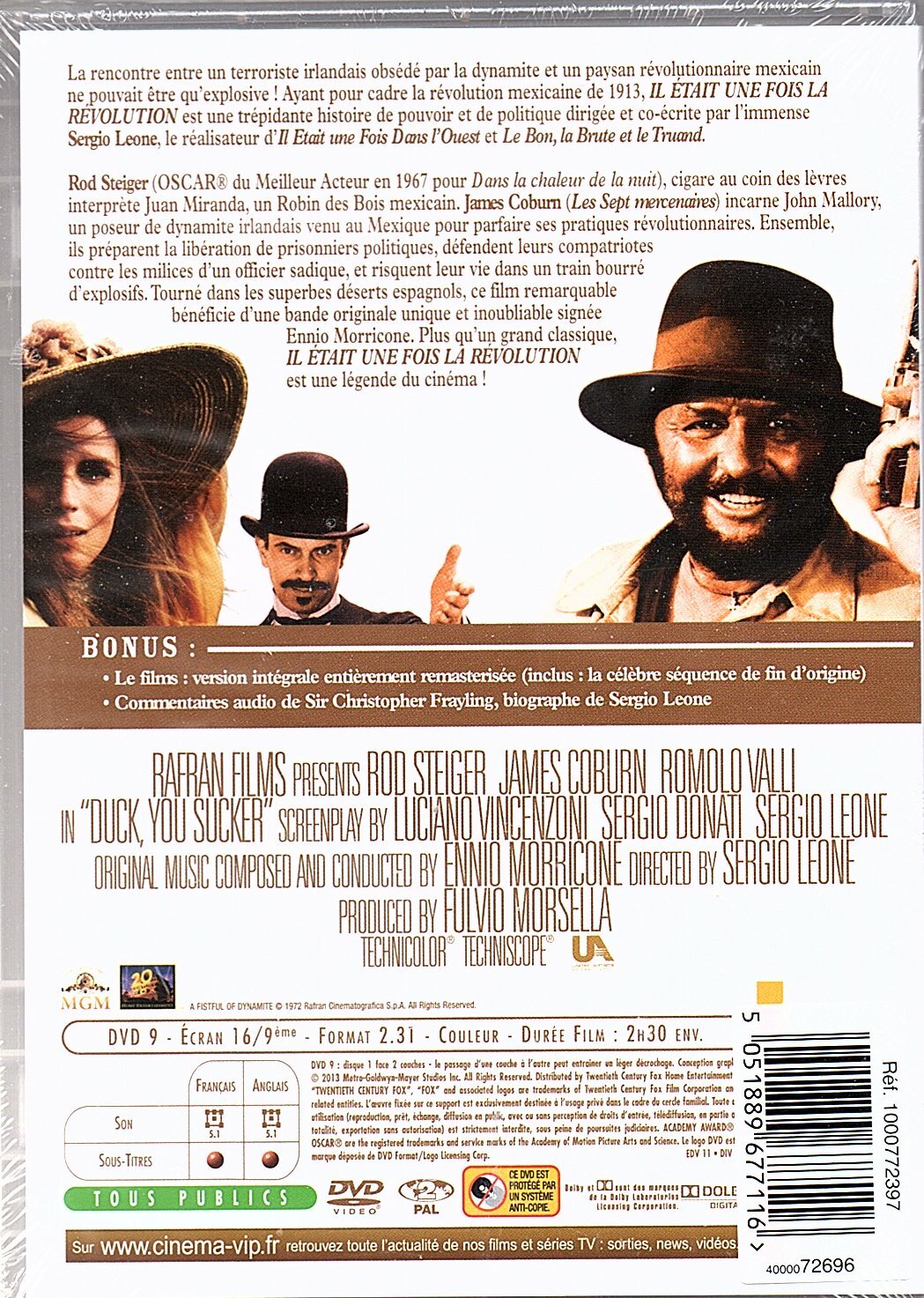 Blu Ray Il était Une Fois Dans L Ouest DVD " Il Upon A Fois The Revolution " James Coburn New Blister Pack | eBay