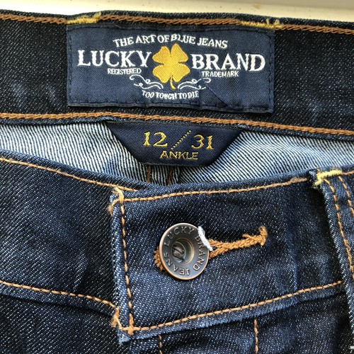 Lucky Brand Sweet N Low dunkelblaue Damenjeans niedrig 5 Taschen Gr.12/31 Knöchel gebraucht, in einwandfreiem Zustand - Bild 5 von 6