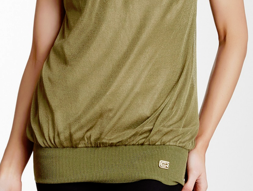 Roberto Cavalli Layered Silk Cami & Sweater Tank Green 10 US/44 IT NWT $532 - Picture 5 of 6