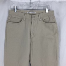 Tommy Hilfiger Khaki Straight Denim Jeans High Rise 12 32x31 