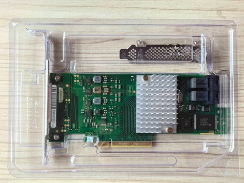 Fujitsu LSI SAS3008 9300-8i HBA Controller 12Gbps IT Mode ZFS TrueNAS+8643 cable - Picture 3 of 5