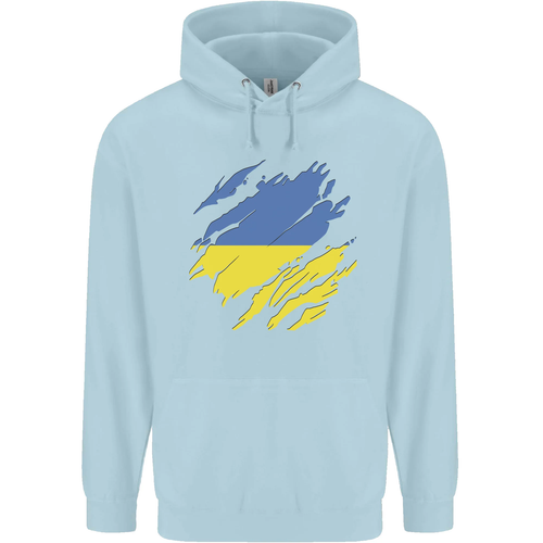 Torn Ukraine Flag Ukrainian Day Football Childrens Kids Hoodie - Picture 56 of 76