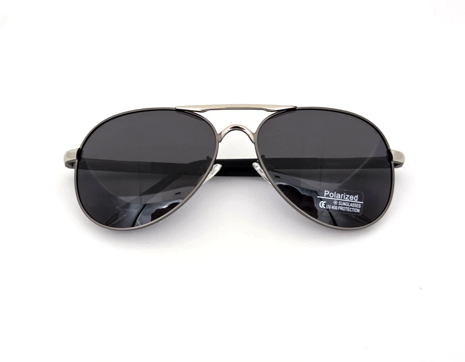 Gafas de sol polarizadas Porsche Flex Brazos redondas de metal aviador plateadas-punmetal humo Foto 4 de 4