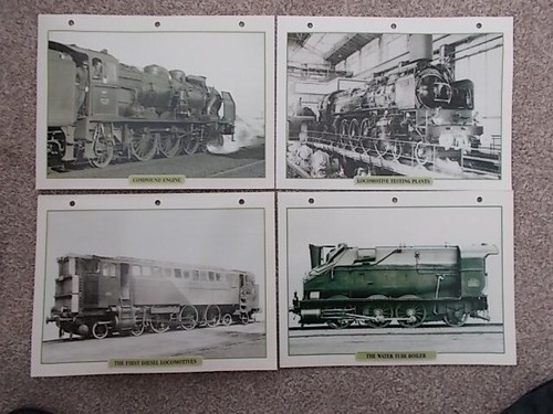 LARGE COLLECTION JOB LOT OF 100 RAILWAY MAXI CARDS LEGENDARY TRAINS AND DATA - Picture 3 of 6