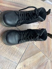 Dr. Martens Toddler Black Air Wair Leather Boots Sz. 11 1460J New W/Defects