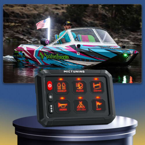 6 gang RGB Multifunction Switch Panel Relay System bluetooth Control 12/24V - Picture 14 of 24