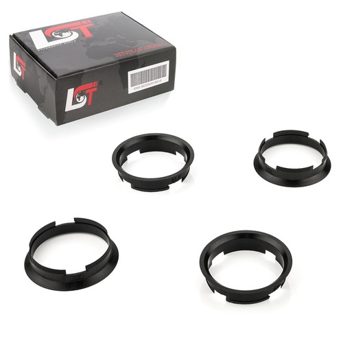 4x Distanz Zentrierringe Schwarz Alufelgen Ø 63,4 mm - Ø 60,1 mm für BMW 5er 7er - Bild 1 von 6