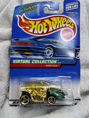 Hot Wheels Virtual Collection Popcycle #157 New Some Card Damage 2000