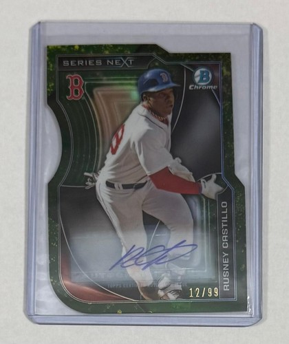 2015 Bowman Chrome Series Next Haze Refractor Auto Rusney Castillo Red Sox /99