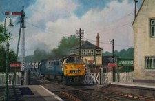 "WESTERN VENTURER at Dunbridge, Hampshire...signed print 17"X11" ARTIST-SIGNED