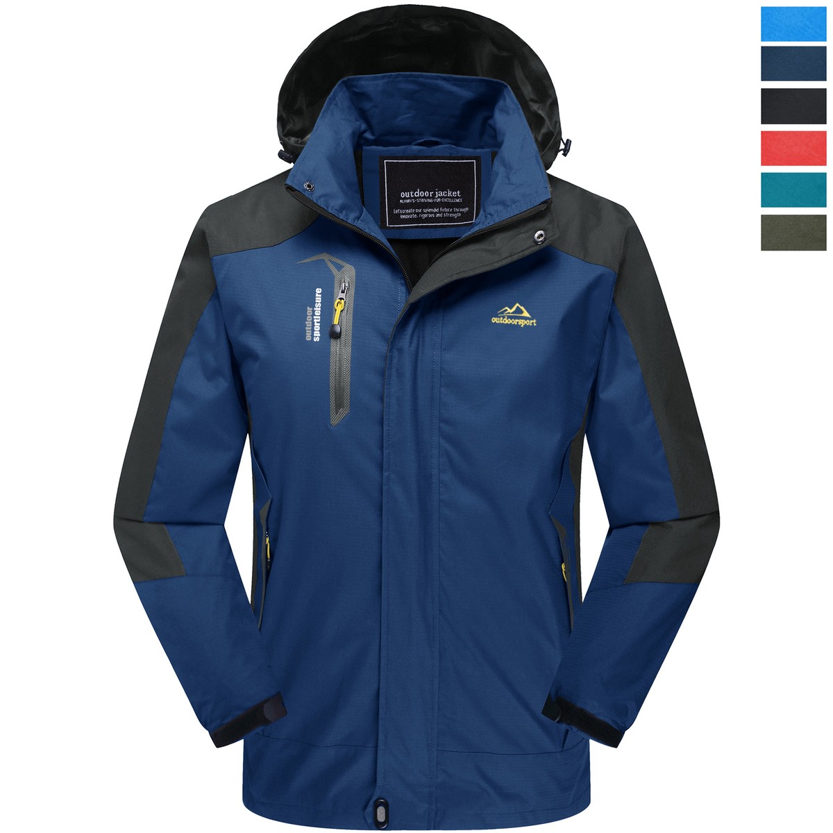 Men's Outdoor Atheletic Hiking Jacket Waterproof Mountain Men's Outdoor Atheletic Hiking Jacket Waterproof Mountain