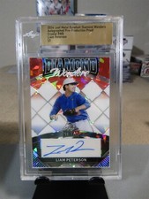 2024 Leaf Metal Diamond Wonders Proof Red White Blue Liam Peterson Auto 1/1 G21