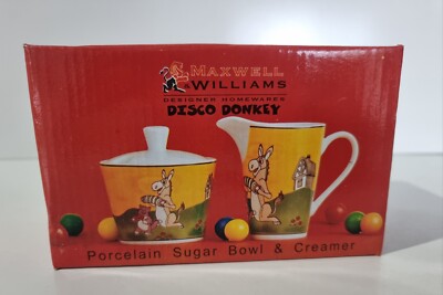Maxwell & Williams designer porcelain Sugar bowl & Creamer New in box #C4