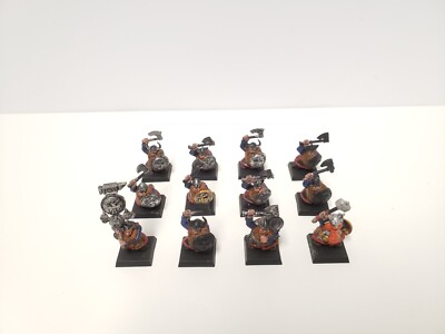 12 Dwarf Warriors Zwergenkrieger Zwerge Krieger Klankrieger Dwarves Warhammer