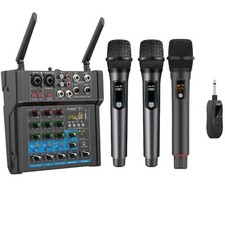 Aveek Amplificatore Potenza 200W Mixer Audio e Microfono Wireless Aveek